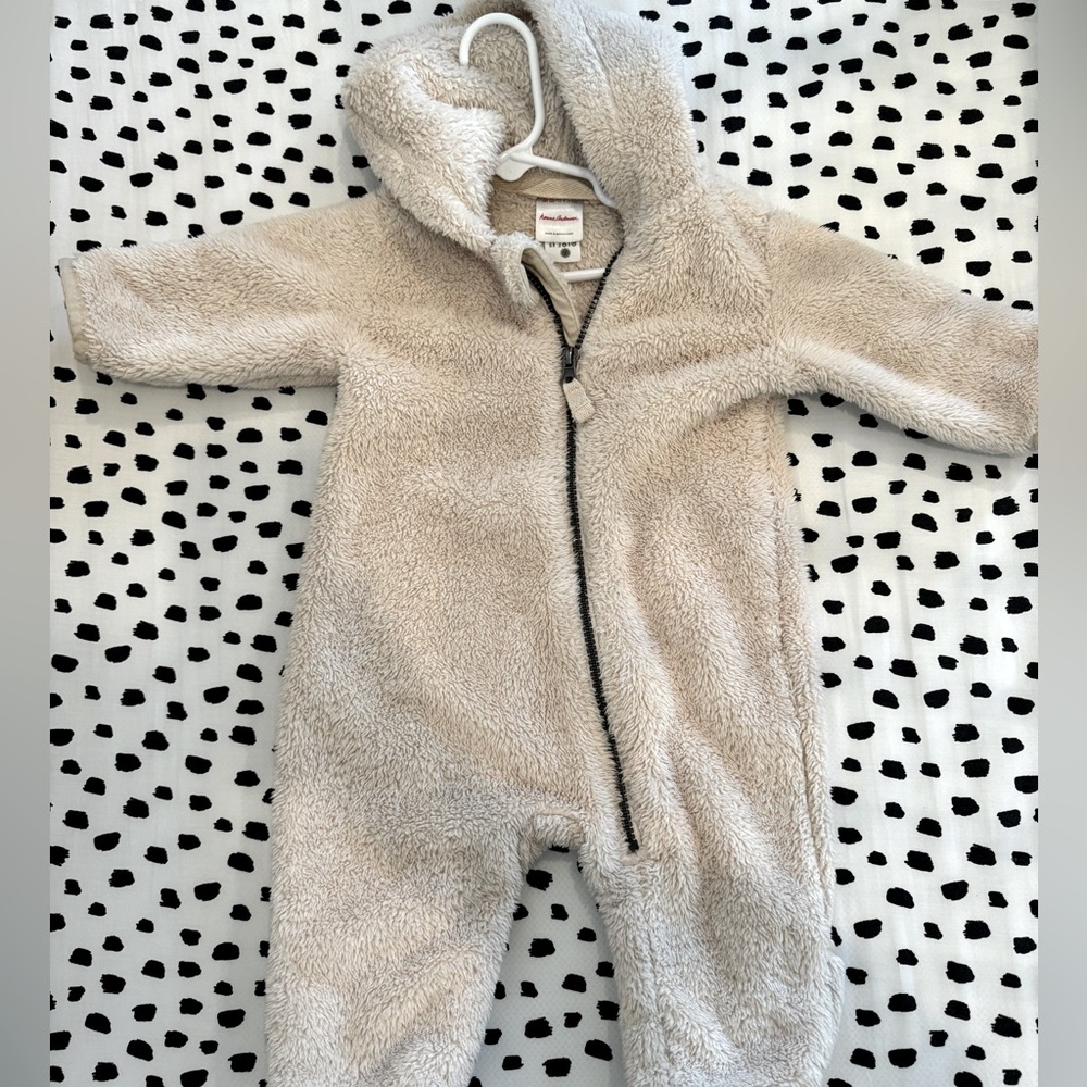 Hanna Andersson Marshmallow Sherpa Bunting